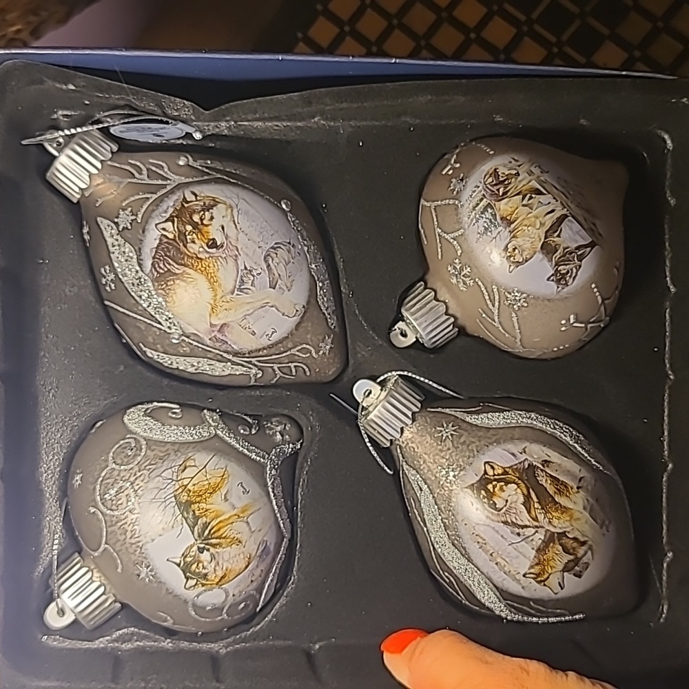 The spirit Within luminary glass ornament set 4 pieces